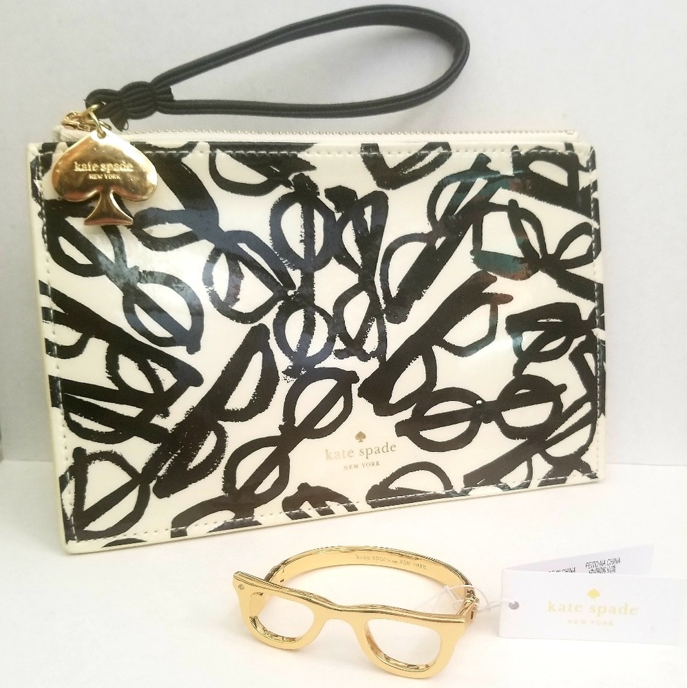Kate Spade glasses bracelet and wristlet